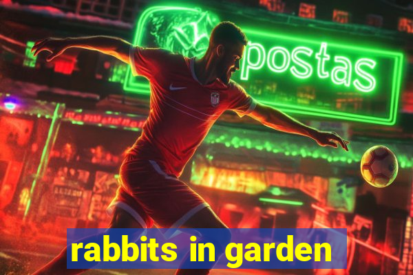 rabbits in garden