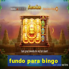 fundo para bingo