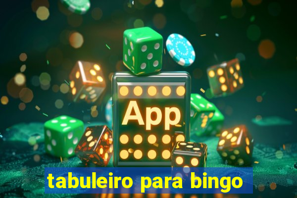 tabuleiro para bingo