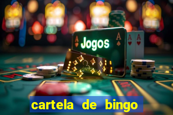 cartela de bingo até 30