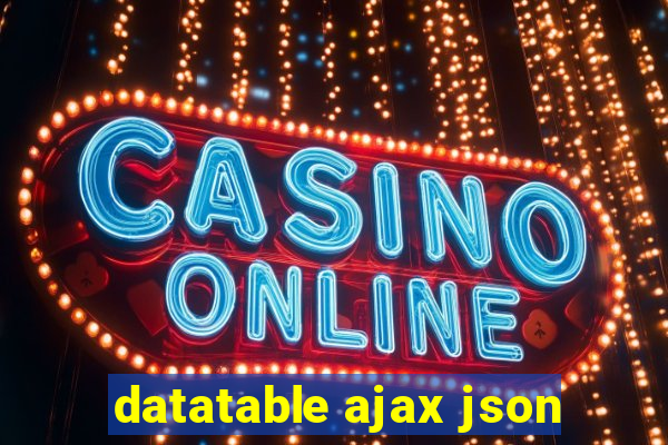 datatable ajax json