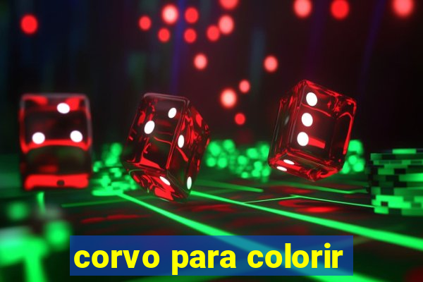 corvo para colorir