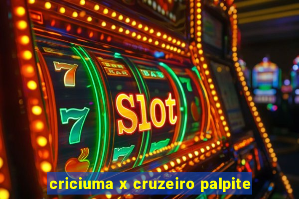 criciuma x cruzeiro palpite