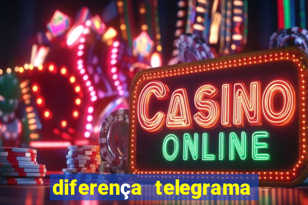 diferença telegrama e carta