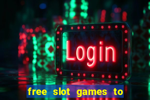 free slot games to play offline