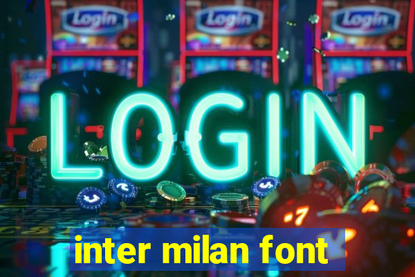 inter milan font