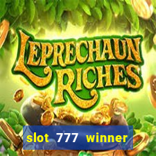 slot 777 winner paga mesmo