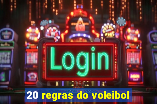 20 regras do voleibol