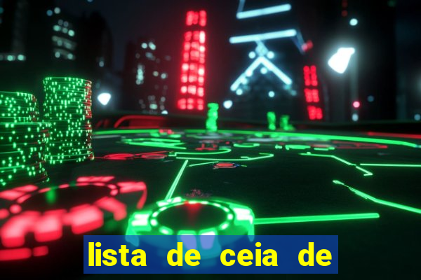 lista de ceia de natal completa