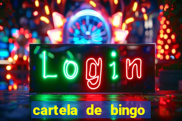 cartela de bingo vazia para imprimir