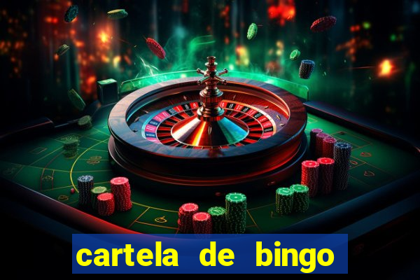 cartela de bingo vazia para imprimir