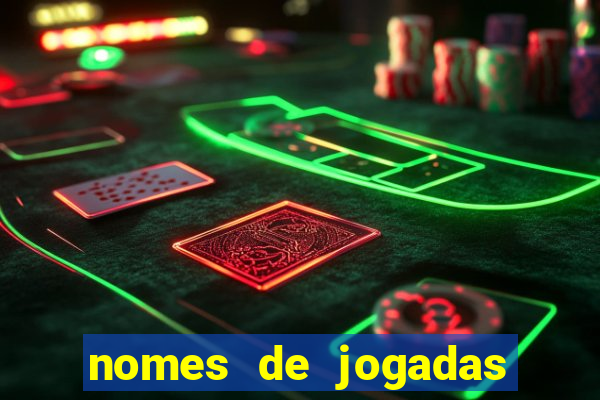 nomes de jogadas de poker