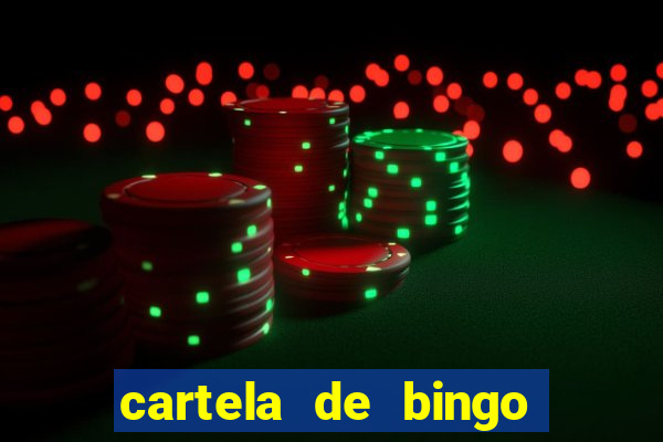 cartela de bingo de nomes para imprimir