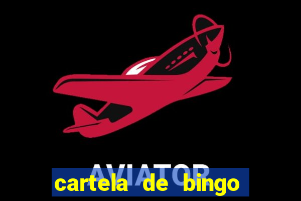 cartela de bingo de nomes para imprimir