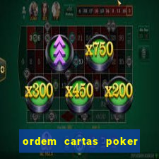 ordem cartas poker texas hold