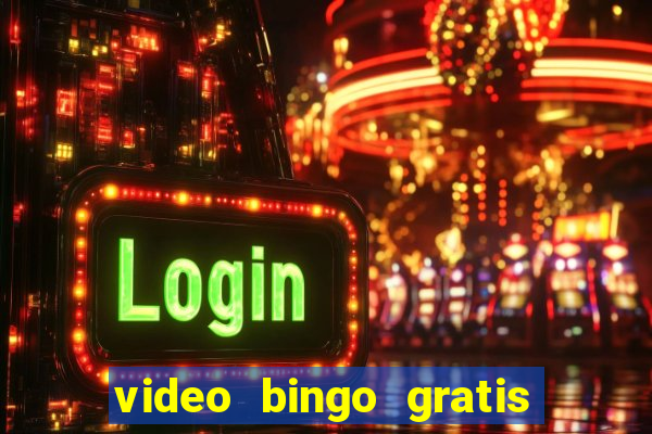 video bingo gratis para brincar