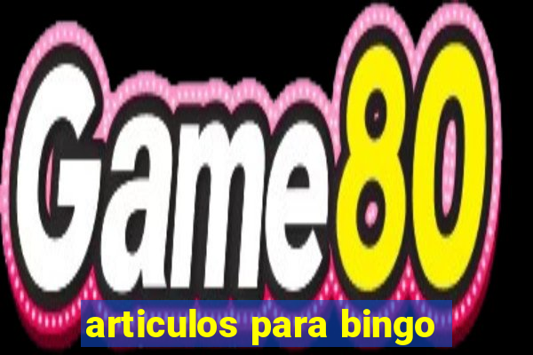 articulos para bingo