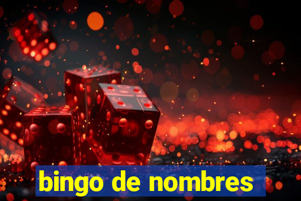 bingo de nombres