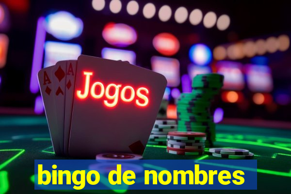 bingo de nombres