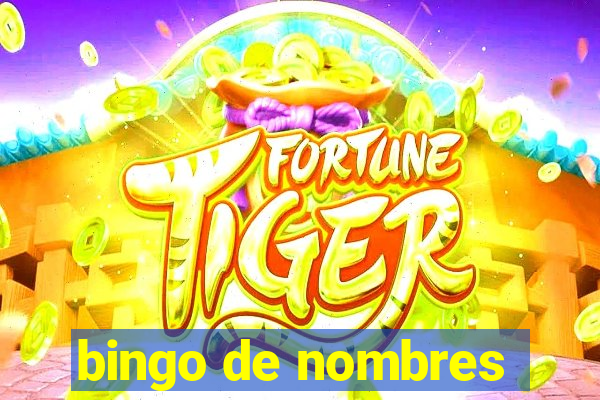 bingo de nombres