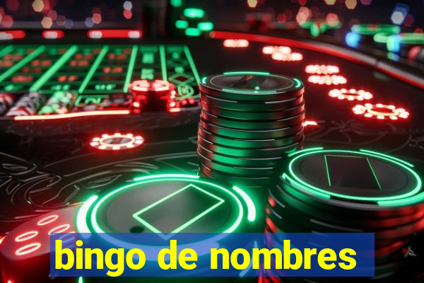 bingo de nombres