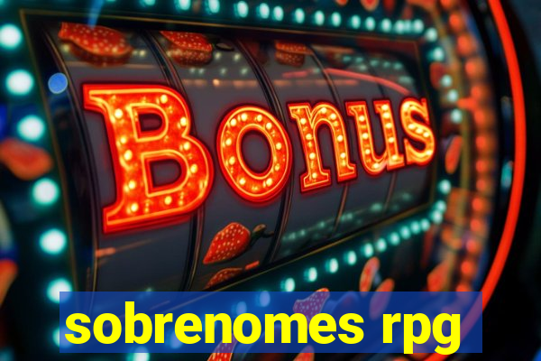 sobrenomes rpg