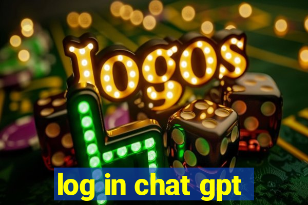 log in chat gpt