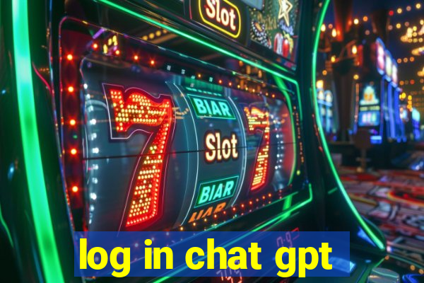 log in chat gpt