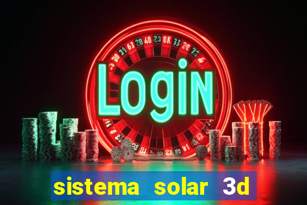 sistema solar 3d em movimento