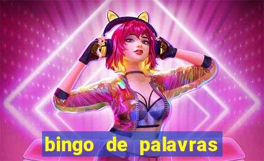 bingo de palavras colorido para imprimir