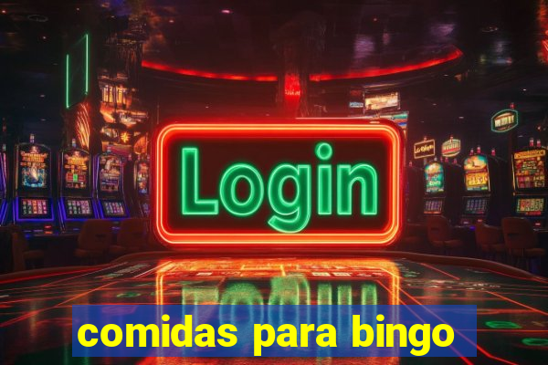 comidas para bingo