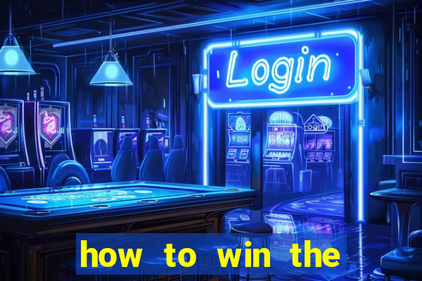 how to win the slot machine