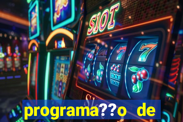 programa??o de jogos de futebol