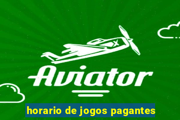 horario de jogos pagantes