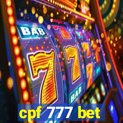 cpf 777 bet