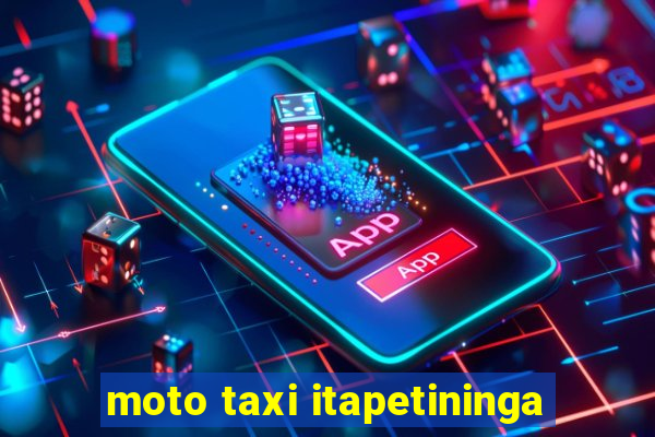 moto taxi itapetininga