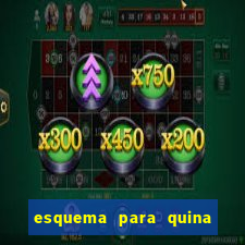 esquema para quina com 20 dezenas