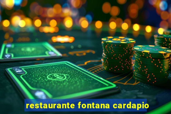 restaurante fontana cardapio