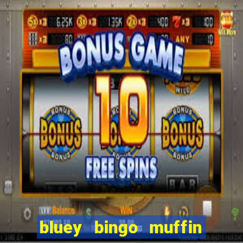 bluey bingo muffin and socks