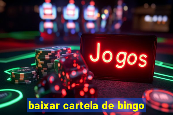 baixar cartela de bingo