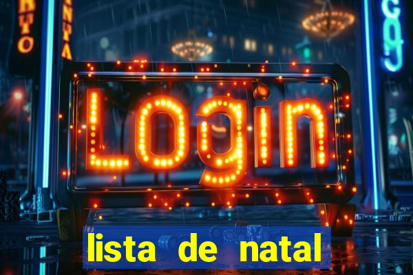 lista de natal para imprimir