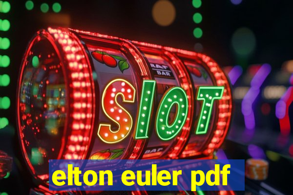 elton euler pdf