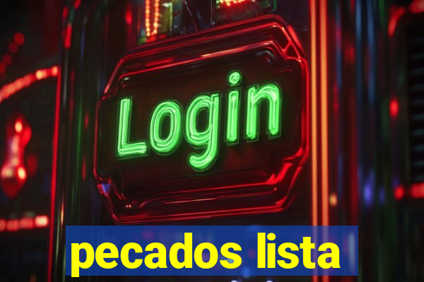 pecados lista