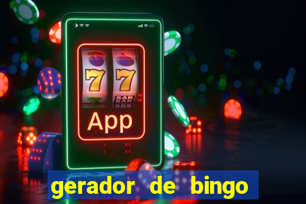 gerador de bingo cha de bebe