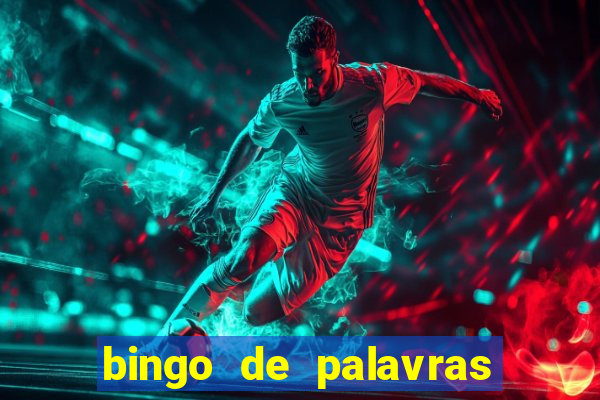 bingo de palavras 3 ano