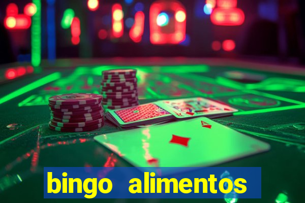 bingo alimentos para imprimir