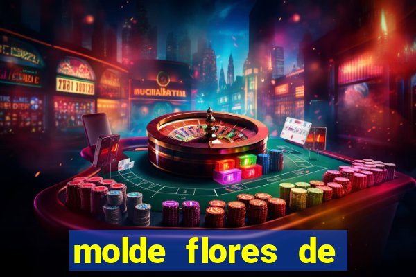 molde flores de papel para imprimir