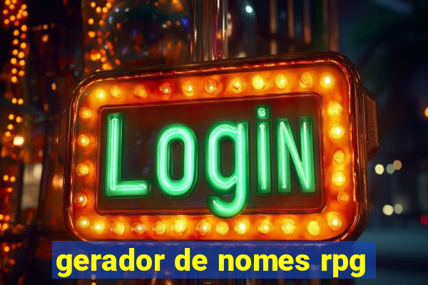 gerador de nomes rpg