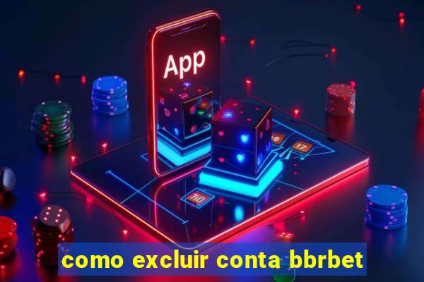 como excluir conta bbrbet