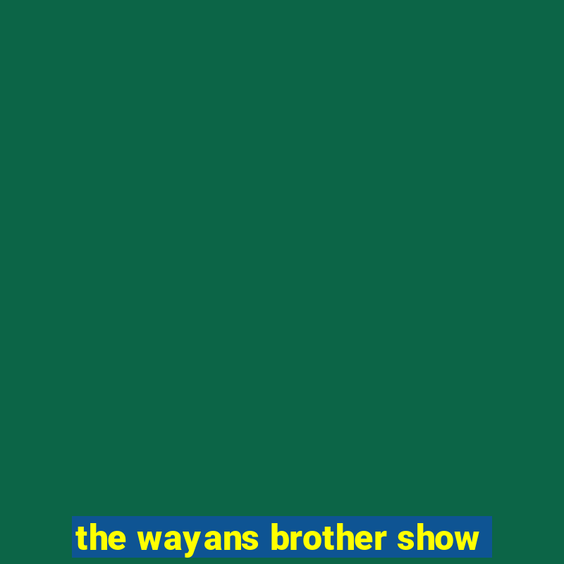 the wayans brother show